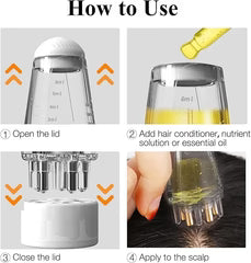 Scalp Applicator Comb Oil Scalp 6 ML