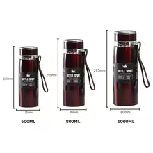 1000ml Thermal Water Bottle Thermos Vacuum Flask Double Stainless Steel Coffee Tea Insulated Cup (Leakage-Proof for Office
