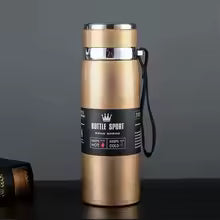 1000ml Thermal Water Bottle Thermos Vacuum Flask Double Stainless Steel Coffee Tea Insulated Cup (Leakage-Proof for Office