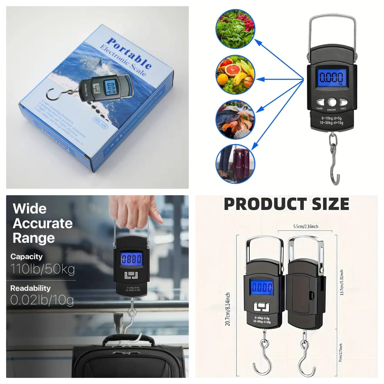 Portable Handheld Digital Luggage Weighting Scale For Home and Outdoor
