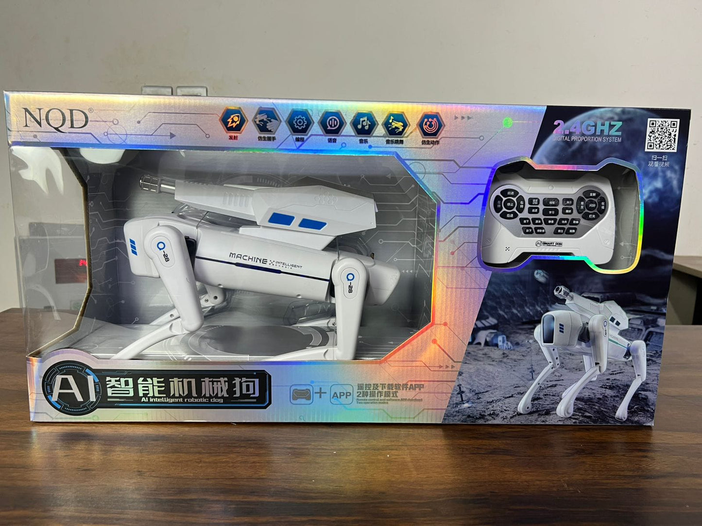 AI Intelligent Robotic Dog – Smart Mechanical Pet with Remote Control brand new box pack