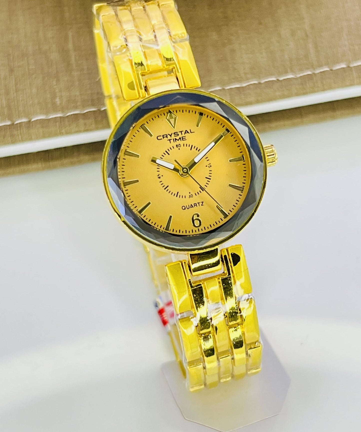 CRYSTAL TIME BRAND
LADIES CHAIN WATCHES
STONE DIALS