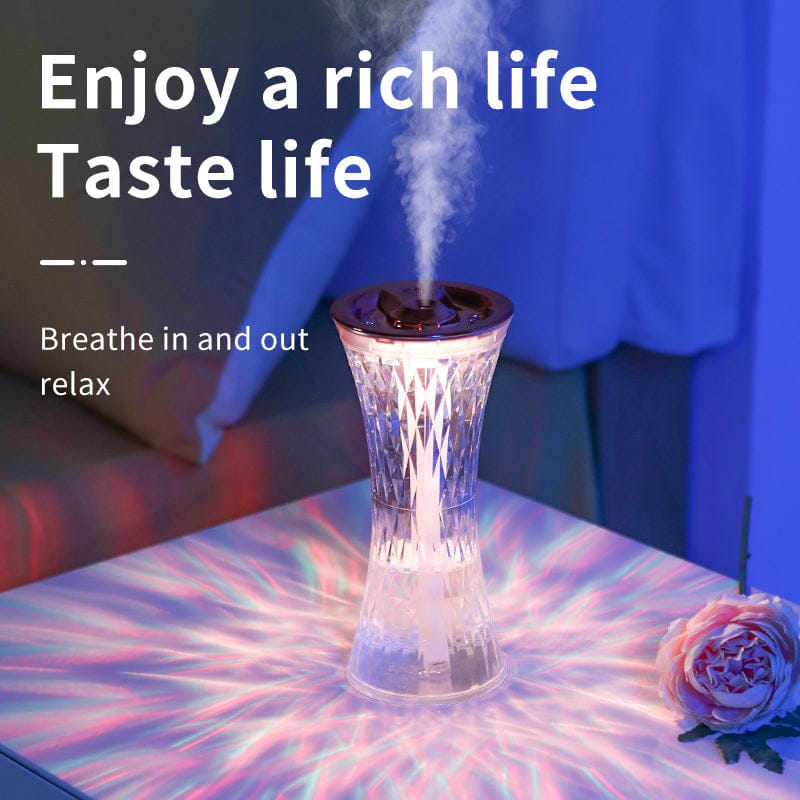 Crystal Glass Touch Lamp
3D Rose Design
Humidifier + Night Light