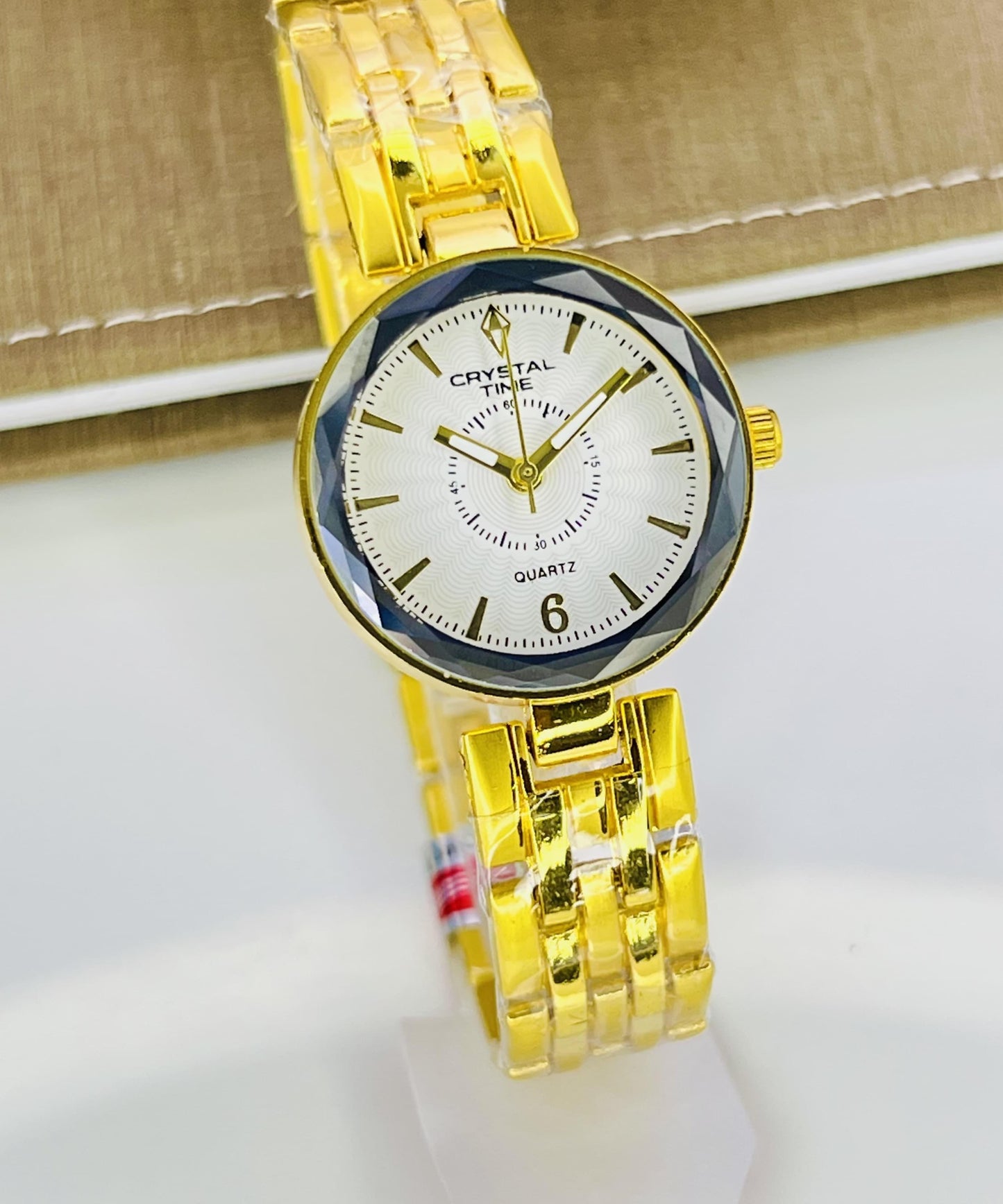 CRYSTAL TIME BRAND
LADIES CHAIN WATCHES
STONE DIALS