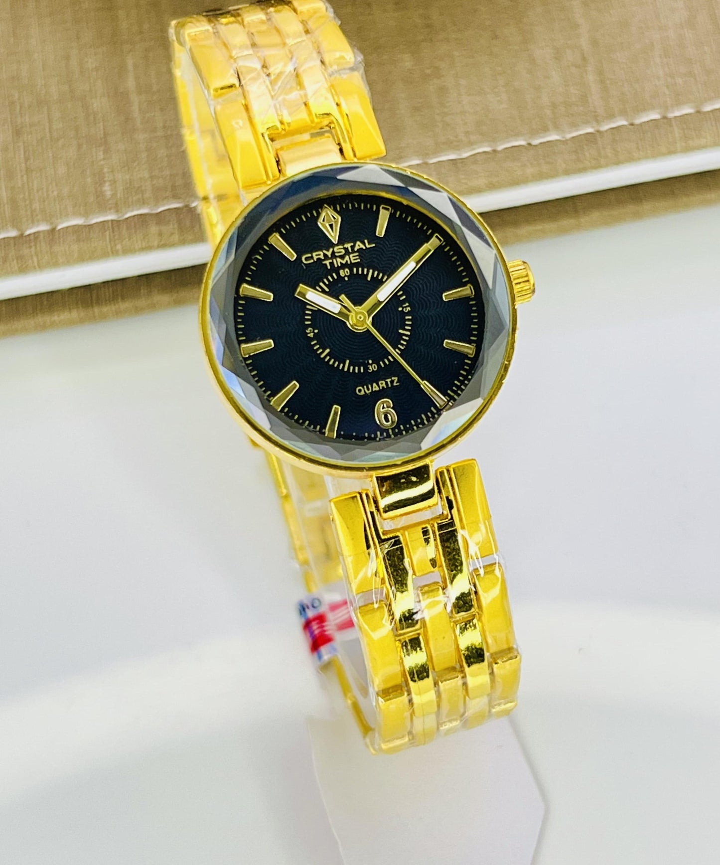 CRYSTAL TIME BRAND
LADIES CHAIN WATCHES
STONE DIALS