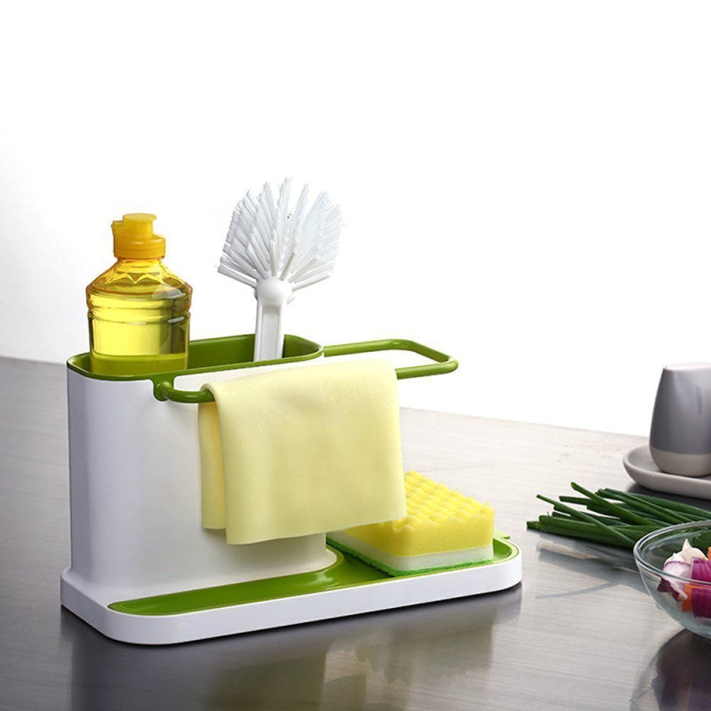 3 in 1 Stand for Kitchen Sink Organizer Dispenser for Dishwasher Liquid with Box