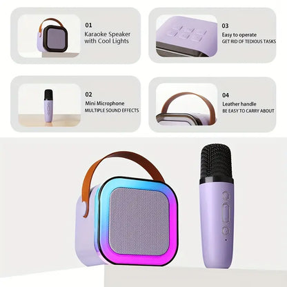 Mini K12 Portable Karaoke Bluetooth Speaker with Mic or