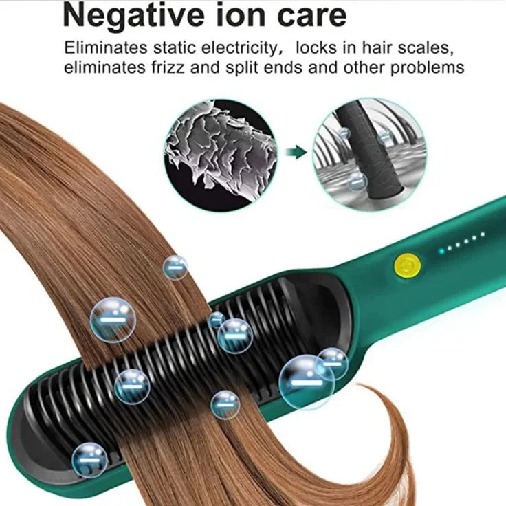 Prime Electric Hair Straightening Comb – Fast Heating, Frizz-Free Styling