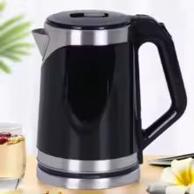 2L Electric Kettle Double Wall 1000W Automatic Power Off Stainless Steel Electric Kettle Hot Water Boiler