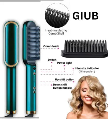 Prime Electric Hair Straightening Comb – Fast Heating, Frizz-Free Styling