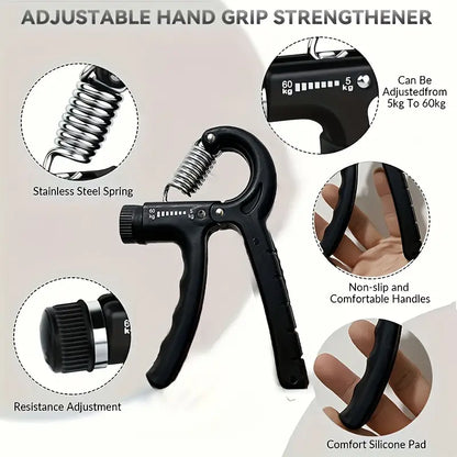 Adjustable Hand Gripper Resistance Hand Muscle Trainer For Stronger Forearms Exerciser