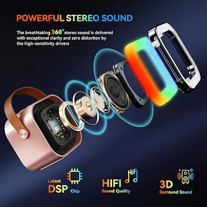 Mini K12 Portable Karaoke Bluetooth Speaker with Mic or