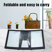 12 inch 3D Cell Phone screen projector HD Expander Enlarge Curved Screen Magnifier Amplifier For Mobile Phone Video