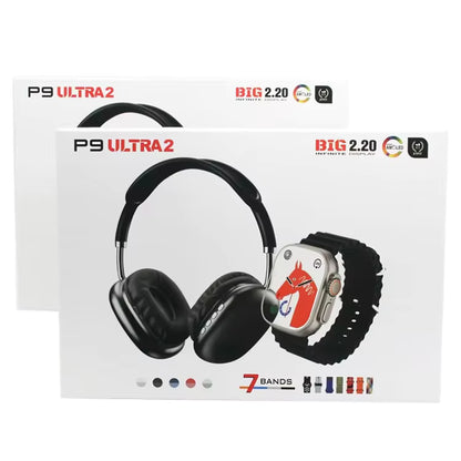 P9 Utra2 7 Bands Reloj Relgio Inteligente Montre Connecte Smart Connected Watch Smartwatch With Headphones