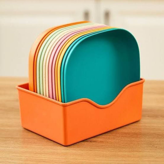 10 PCS PLATE SET with stand