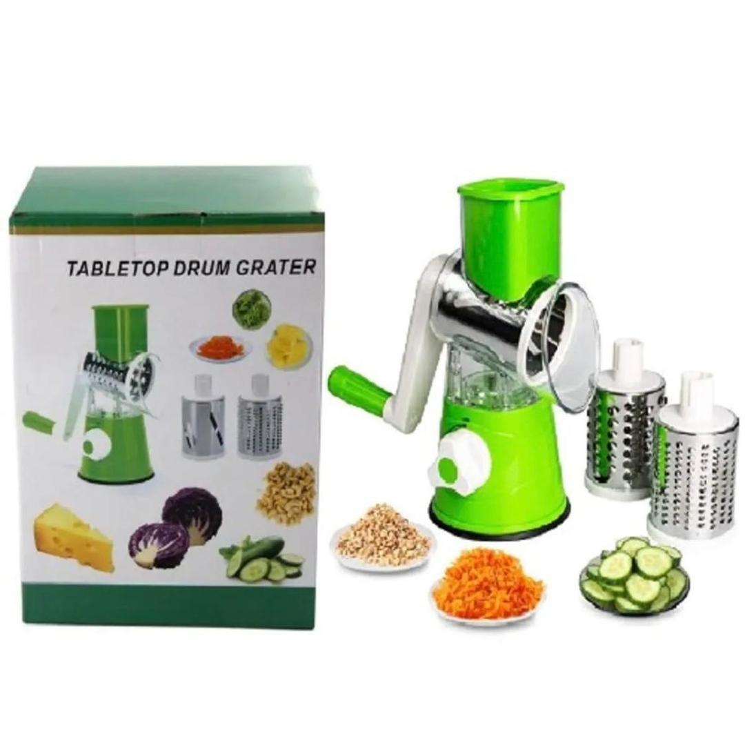 KEOUKE 3-in-1 Tabletop Drum Grater