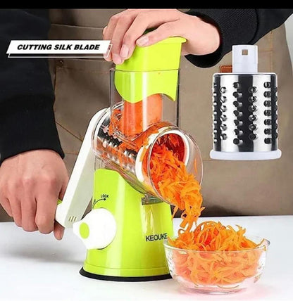 KEOUKE 3-in-1 Tabletop Drum Grater