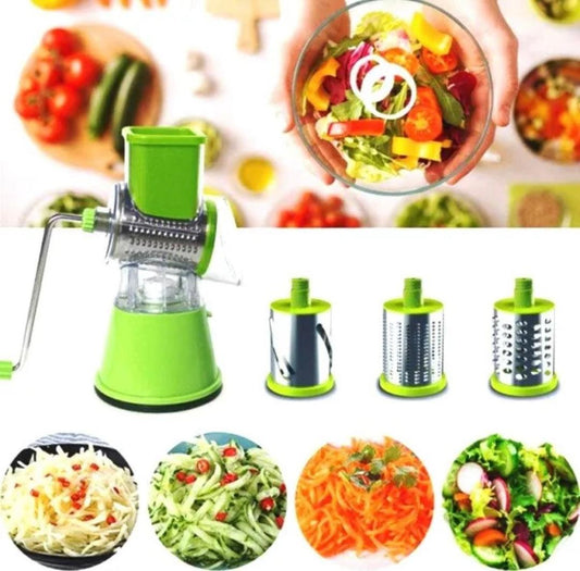 KEOUKE 3-in-1 Tabletop Drum Grater