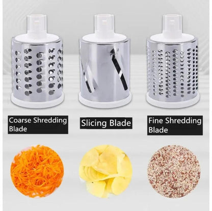 KEOUKE 3-in-1 Tabletop Drum Grater