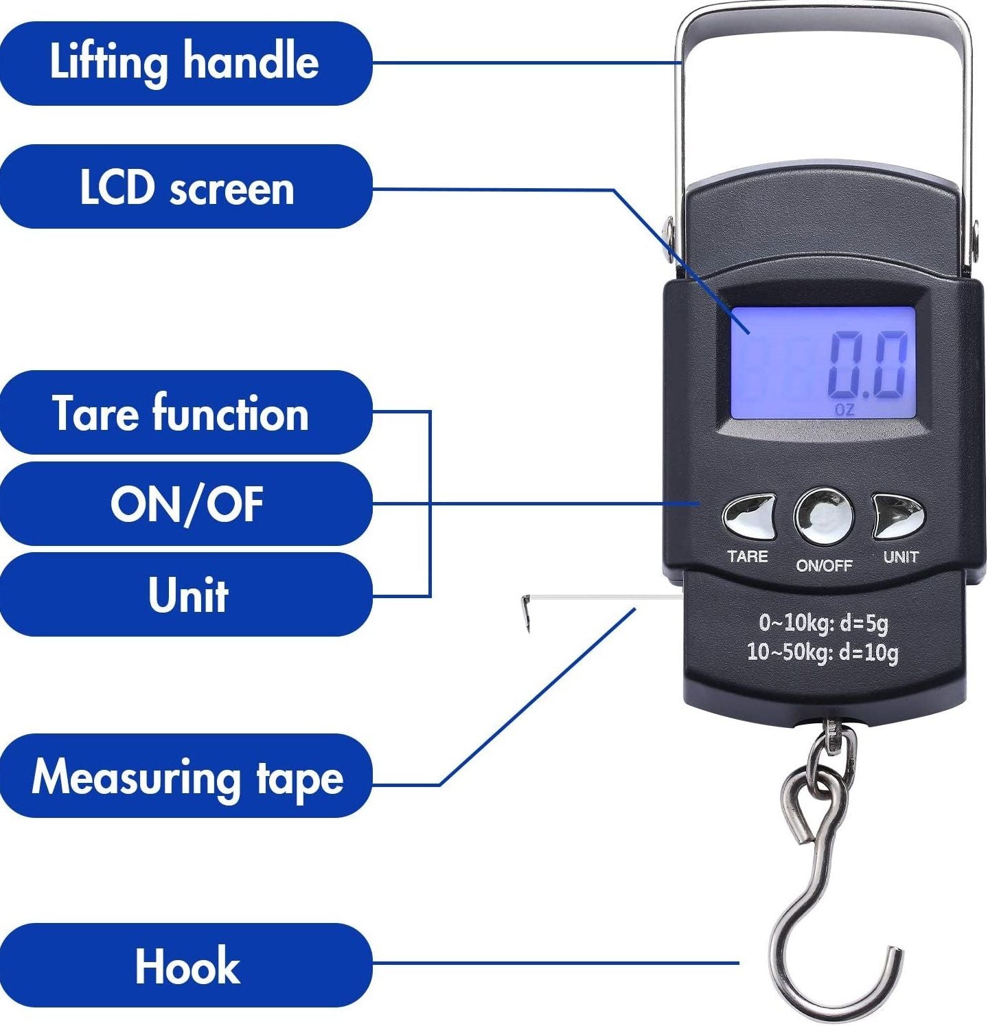 Portable Handheld Digital Luggage Weighting Scale For Home and Outdoor