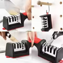 3 Steps Manual Knife/Scissors Sharpener with Box