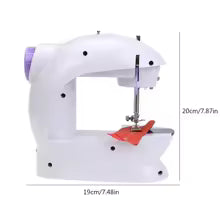 Small Portable Electric Sewing Machine, Household Mobile Fully Automatic Beginner's Small Desktop Multifunctional Locksmith