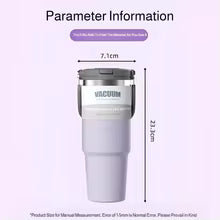 Large Capacity 304 Stainless Steel Insulated Thermal Cup with Straw Portable Outdoor Car Cooling Cup Home Goods Insulation