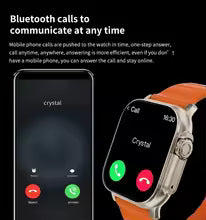 Smartwatch 7in1 Strap 9 Ultra Smartwatch 2.2 HD screen Heart rate monitoring NFC Smartwatch Gift for men and women