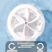 Mini Washing Machine USB Rotating Turbine Portable Washing Machine For Socks Underwear Wash Dishes For Travel Home Business Trip