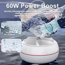Mini Washing Machine USB Rotating Turbine Portable Washing Machine For Socks Underwear Wash Dishes For Travel Home Business Trip