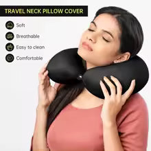Neck Pillow Cover Airplane Pillow Replacementt Cover (Only Pillow Covers No Filler)