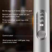 handheld egg beater, dual stick wireless milk frother, mini portable blender, 3-speed kitchen tool, food mixer