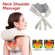 Neck Massager with Heat Shoulder Neck Massager for Pain Relief Deep Tissue Electric Massager Pillow for Neck Back Shoulder Leg heavy duty brand new box pack