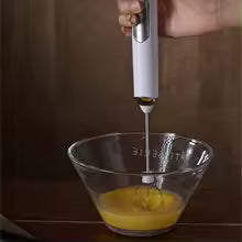 handheld egg beater, dual stick wireless milk frother, mini portable blender, 3-speed kitchen tool, food mixer
