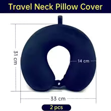 Neck Pillow Cover Airplane Pillow Replacementt Cover (Only Pillow Covers No Filler)
