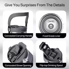 Large Capacity 304 Stainless Steel Insulated Thermal Cup with Straw Portable Outdoor Car Cooling Cup Home Goods Insulation