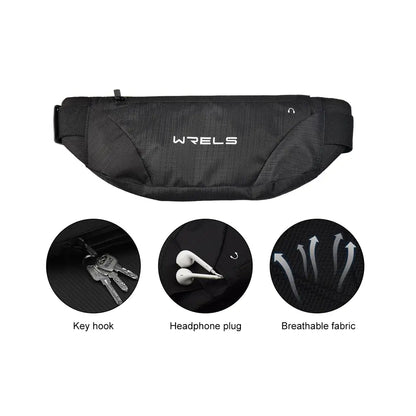 Outdoor Single Zipper Fitness Running Waist Pack Belt Bag For Men and Women