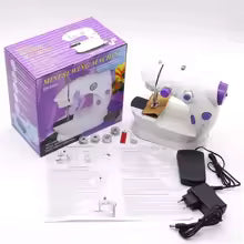 Small Portable Electric Sewing Machine, Household Mobile Fully Automatic Beginner's Small Desktop Multifunctional Locksmith