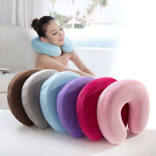 Neck Pillow Cover Airplane Pillow Replacementt Cover (Only Pillow Covers No Filler)
