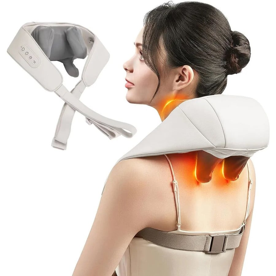 Neck Massager with Heat Shoulder Neck Massager for Pain Relief Deep Tissue Electric Massager Pillow for Neck Back Shoulder Leg heavy duty brand new box pack