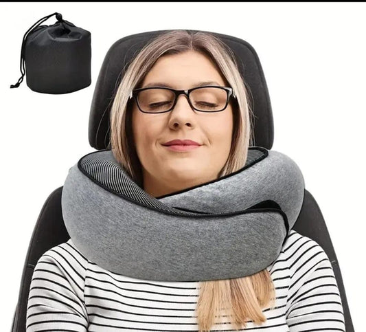Neck Pillow Travel U-Shaped Print Pillow Comfortable Supportive