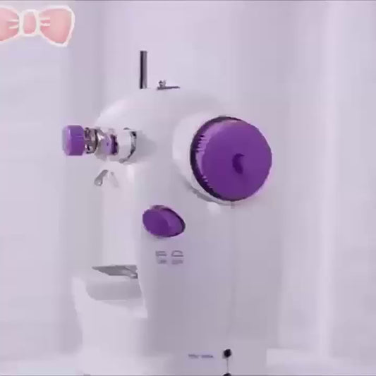 Small Portable Electric Sewing Machine, Household Mobile Fully Automatic Beginner's Small Desktop Multifunctional Locksmith