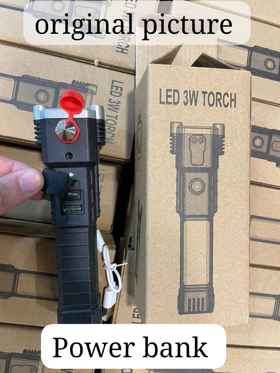 Multifunction Portable Led Flashlight Rechargeable