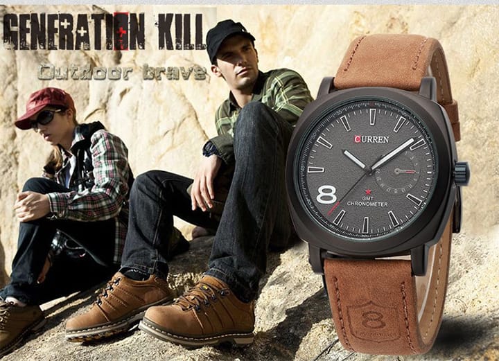 CURREN WATCH 
STRAP WATCH
